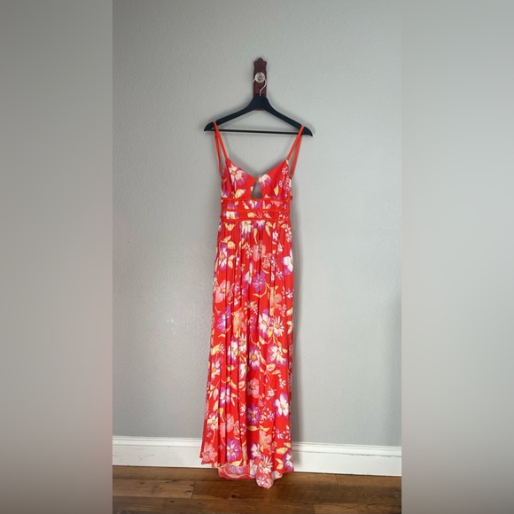 NWT FREE PEOPLE WOMEN'S WISTERIA FLORAL PRINT MAXI DRESS - Picture 5 of 9